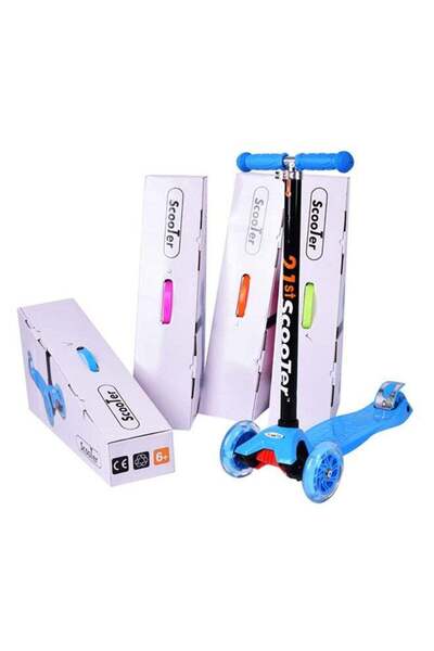 CoolBaby 3-Wheeler Foldable Kick Scooter Blue