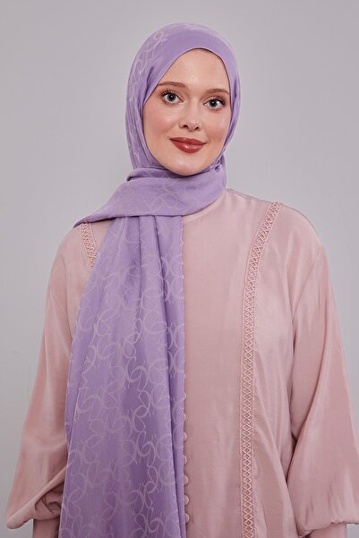 Levidor Lilac Geometric Pattern Grazia Shawl