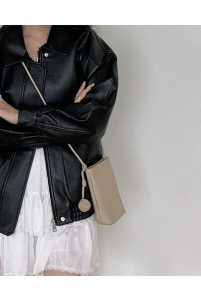 Arkaan Brown leather women's bag