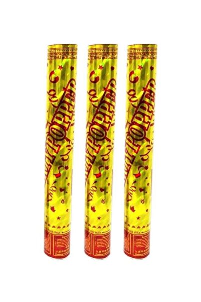 Generic مجموعة لفائف حفلات بوبر من 3 قطع 50 سم