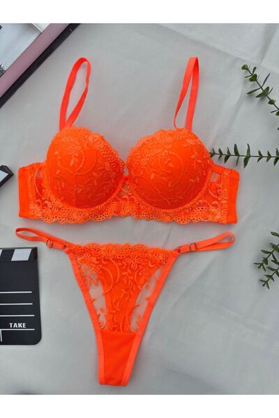 SİLVER MİRROR Push up Bra Set with Support