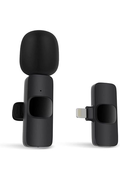 Shopi NEW Wireless microphone for iPhone, iPad, wireless clip-on microphone, recording microphone, wireles