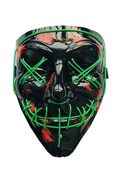 Generic قناع شبح مخيف LED لعيد الهالوين