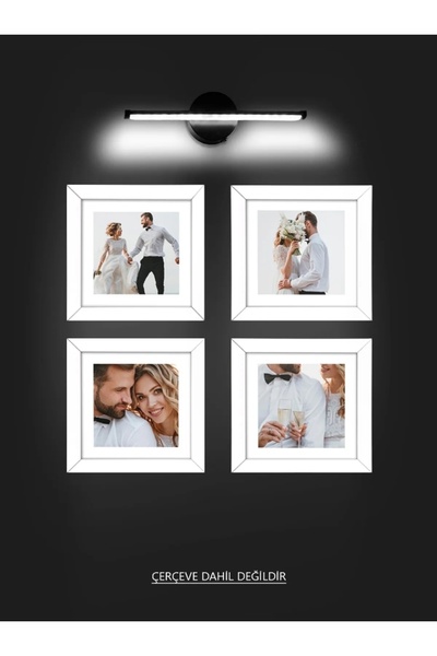 Betül Home Design Modern Dekoratif PİLLİ Led Duvar Aplik Beyaz Işık 40 Cm ( 1 ADET )