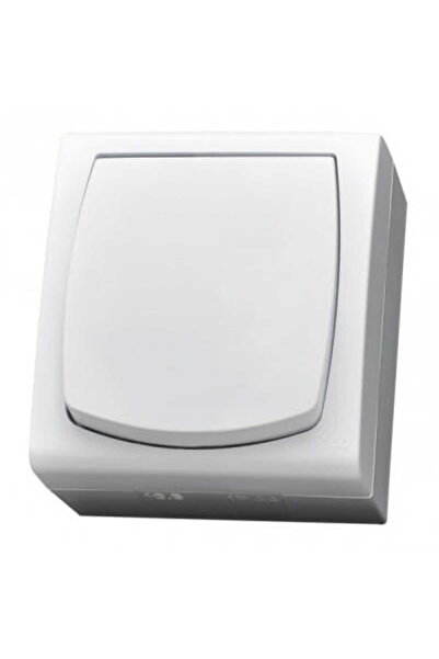 OSPEL Madera white single-pole switch IP44