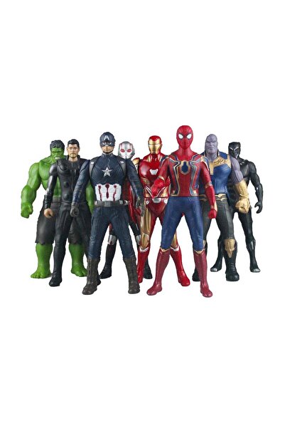 AVENGERS Happy Kids 8-Piece Action Figure Set