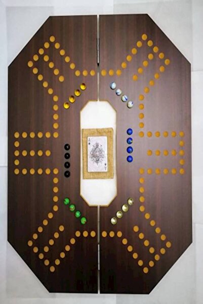 MARAH TOYS جاكارو ٦ لاعبين، لوحة لعب محمولة خفيفة الوزن وقابلة للطي، عالية ال...