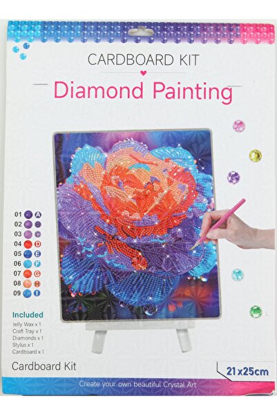 ŞERİFOĞLU Cardboard Boncuk Kiti Çiçek 21x25 cm