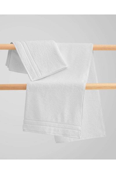Arkaan Set of 2 classic white towels