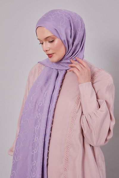 Levidor Lilac Geometric Pattern Grazia Shawl