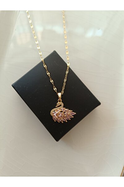 Kudi Peacock Steel Gold Necklace