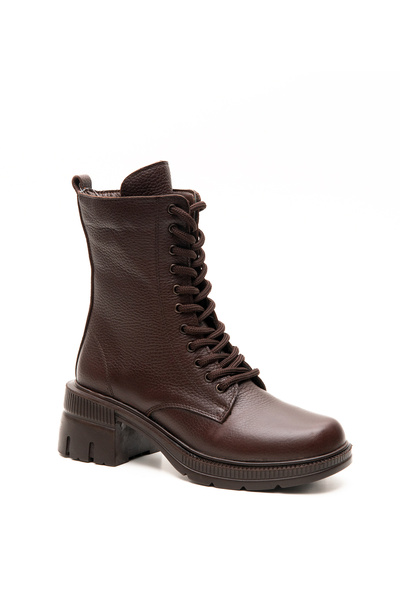 Bulls & Gulls Genuine Leather Heeled Non-Slip Sole Women's Boots