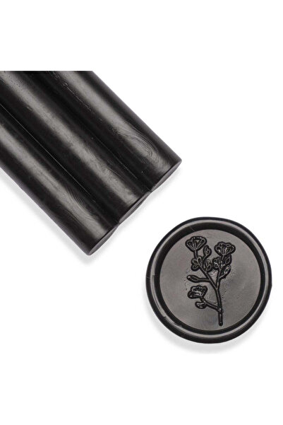 ARTIZAAR Set 5 batoane ceara, negru, mat, 1.1 x 13 cm, ceara pentru sigilii, ...