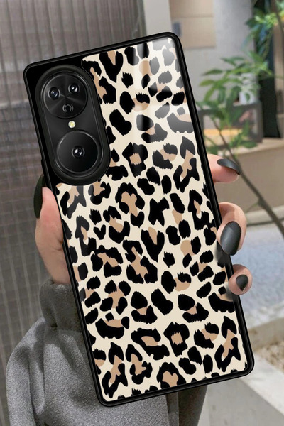 Reeder S19 Max Pro S EDGE Uyumlu Kahverengi Leopar Tasarımlı Glossy Premium K...