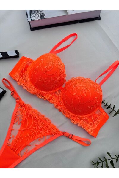 SİLVER MİRROR Push up Bra Set with Support