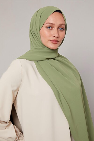 Levidor Fıstık Yeşili Düz Trend Şal