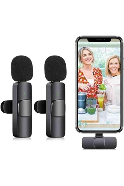 Generic NEW Wireless Microphone Microphone 2 in 1 for iPad YouTube Facebook Live Streaming Vlog Audio Record