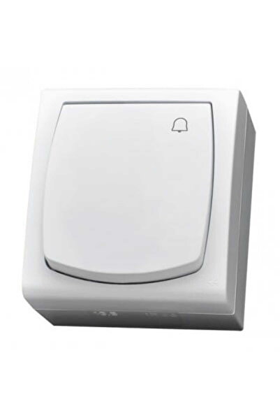 OSPEL Madera white IP44 doorbell switch
