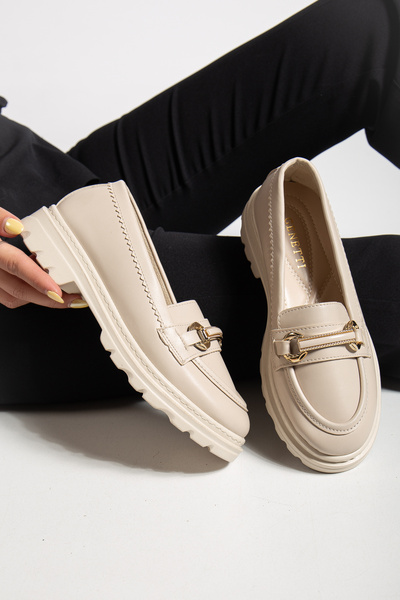 Genetti Mirelle Stylish and Comfortable Women's Buckle Loafer Casual Shoes