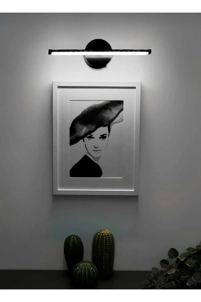 Betül Home Design Modern Dekoratif PİLLİ Led Duvar Aplik Beyaz Işık 40 Cm ( 1 ADET )