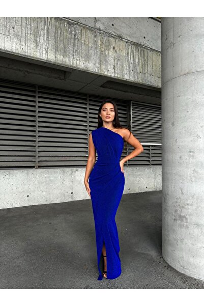 Modafeminen Βραδινό φόρεμα με πλισέ μπροστά με έναν ώμο Flowers 583314 Saks