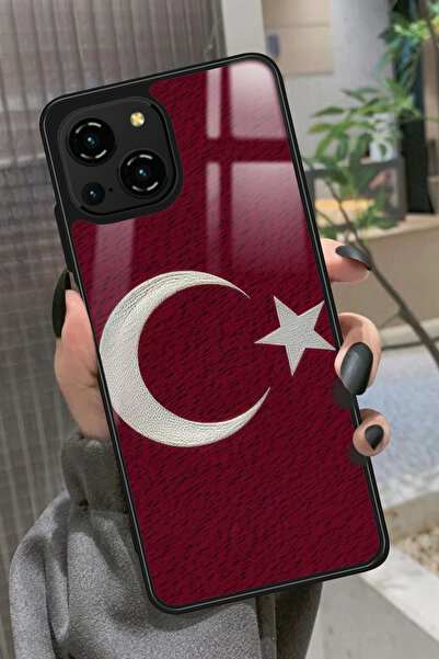Reeder S23 Pro Max Uyumlu Türk Bayrağı Tasarımlı Glossy Premium Kılıf