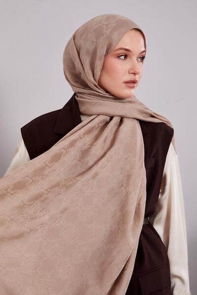 Levidor Mink Tuğra Pattern Grazia Shawl