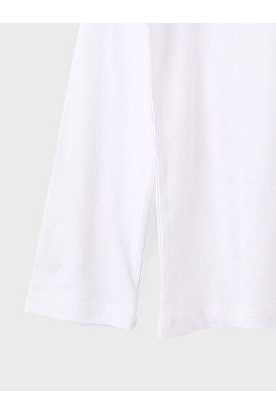 LC Waikiki LCW Παιδικό μπλουζάκι με μακρυμάνικο λαιμόκοψη με λευκό λαιμόκοψη για αγόρια W50270Z4