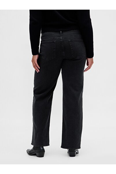 GAP Kadın Siyah Low Rise '90s Jean Pantolon