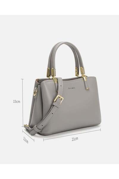 Arkaan Women's gray leather bag