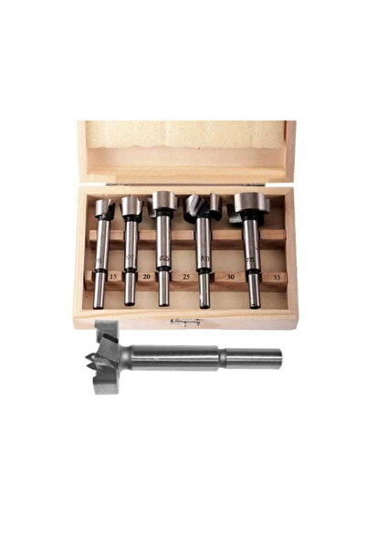 AwTools ÎNLĂDĂTOARE PENTRU LEMN / SET 5 buc. 15-20-25-30-35mm COADĂ 8mm