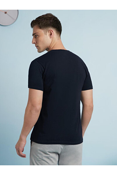 Dennis Lingo By Styli Buttoned Round Neck Pure Cotton T-Shirt