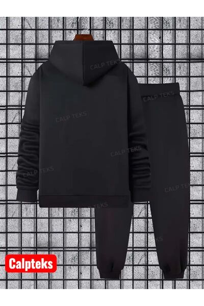 CALP TEKS Tommy Printed Hooded Cotton Thick Set with Kangaroo Pocket