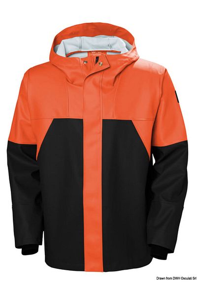 HH Rain Jacket Storm Orange-Black