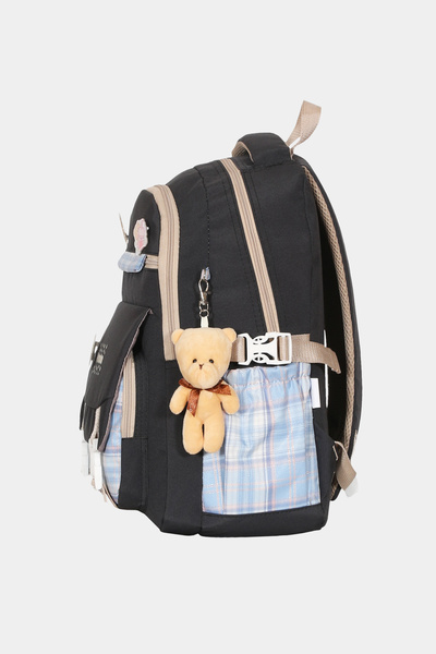 Relaxion Rlx-1396 Set of 3 Children's Primary School Bag Backpack with Pen Holder and Lunch Bag