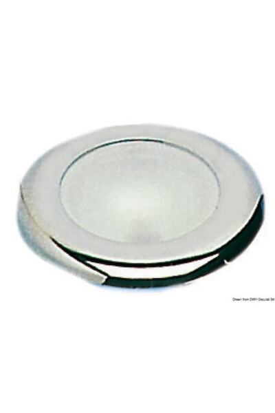 OSCULATI Halogen Ceiling Light BatSystem Nova Classic, Recessed Mount, Chrome ABS, No Switch