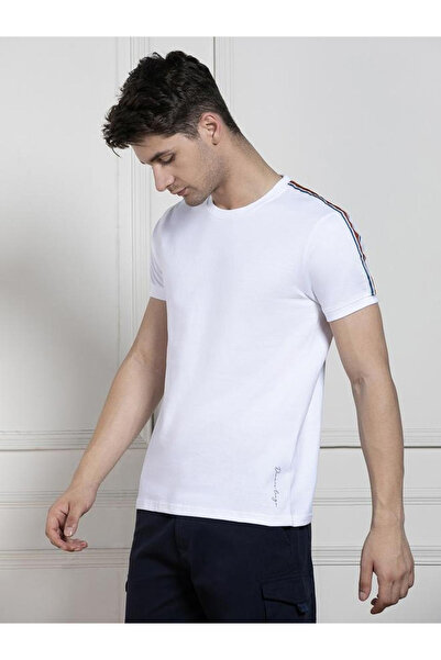 Dennis Lingo By Styli Men White Crew Neck Cotton T-Shirt