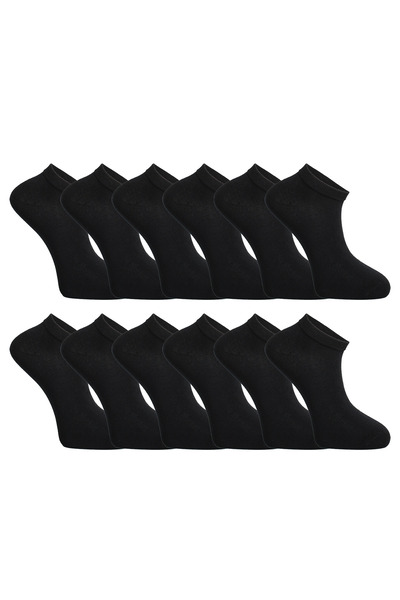 HRN Textile 12 Pack Men's Cotton Short Socks – Anti-Sweat and Odor