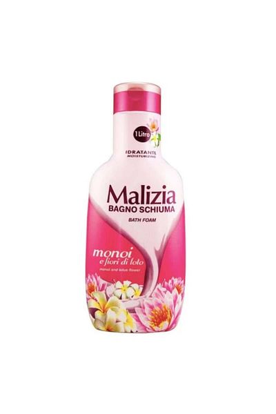 Malizia Hydrating Bath Foam Bagno Schiuma Monoi and Lotus Flowers 1L