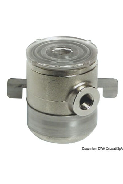 OSCULATI Water Filter in Chrome Brass