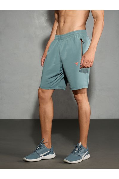 Technosport By Styli Men Solid Slim Fit Shorts