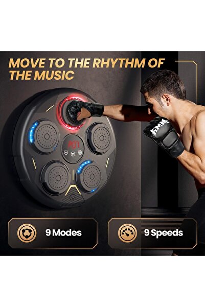 Generic Music Boxing Machine, Boxing Machine Wall Mounted Music, Smart Bluetooth Boxing Equipment with Glove