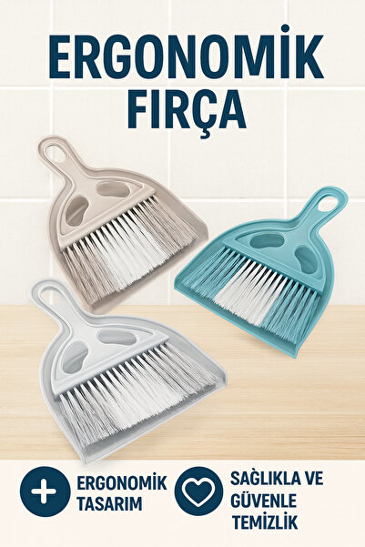 ELDİPA Çok Amaçlı Asılabilir Ergonomik Masa Tipi Fırça Faraş Seti