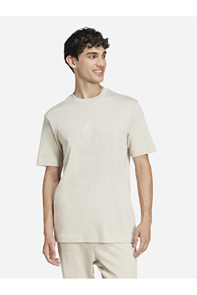 adidas Logo Print Round Neck T-Shirt