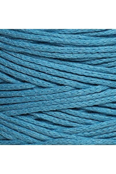 TİCARETSEPETİM Loren Cotton Macrame Turquoise - R087 - 34376