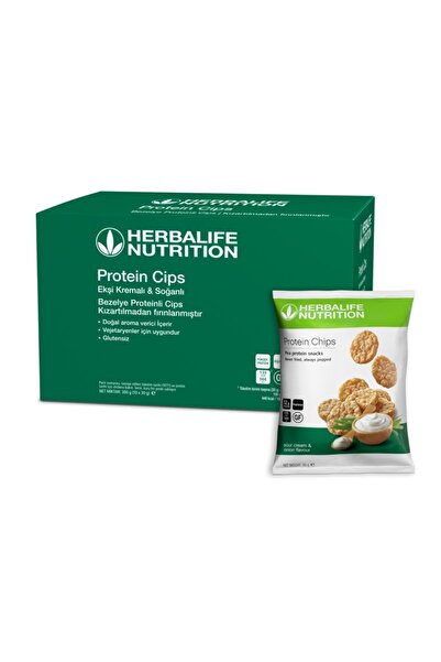 Herbalife Ekşi Kremalı & Soğanlı Protein Cips 10'lu Koli