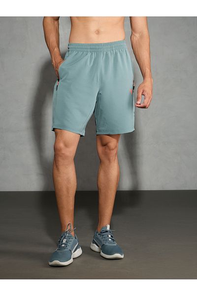 Technosport By Styli Men Solid Slim Fit Shorts