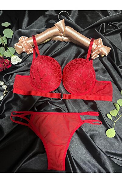 Elora Ring Detailed Padded Bra Set