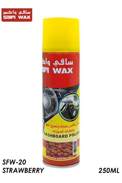 SAFI WAX ملمع لوحة القيادة SFW-20 بنكهة الفراولة 250 مل - يحمي ويلمع الأسطح الداخلية للسيارة