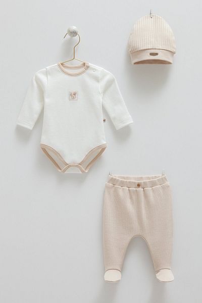 Caramell Forset Body Pants Hat Set - Beige